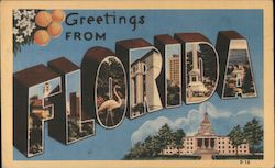 Greetings from Florida Postcard