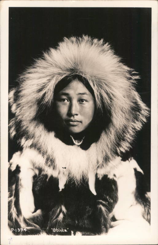 Obleka, an Eskimo Girl Nome Alaska Native Americana