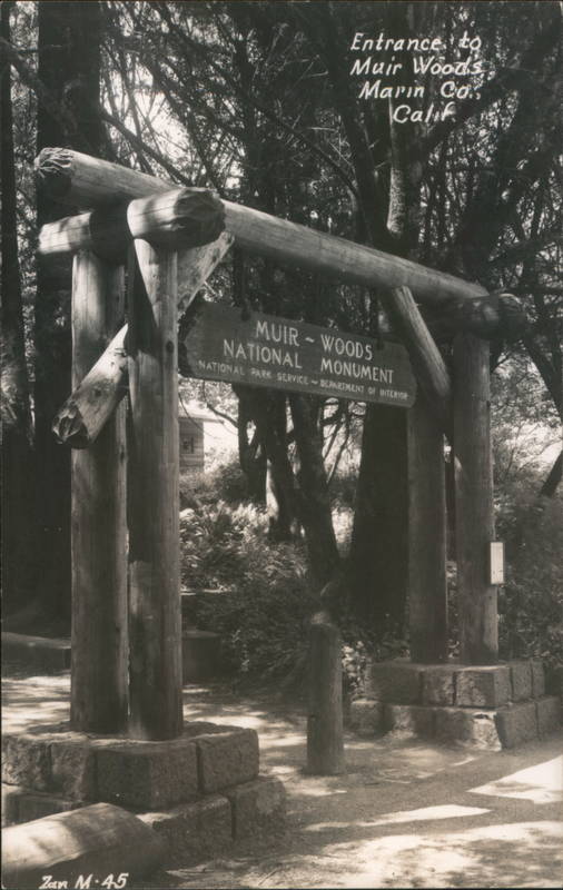 Entrance to Muir Woods Mill Valley California