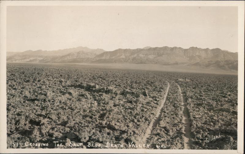 Crossing the Salt Beds Death Valley California Willard