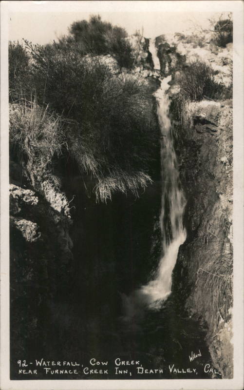 Waterfall, Cow Creek, Near Furnace Creek Inn, Death Valley California
