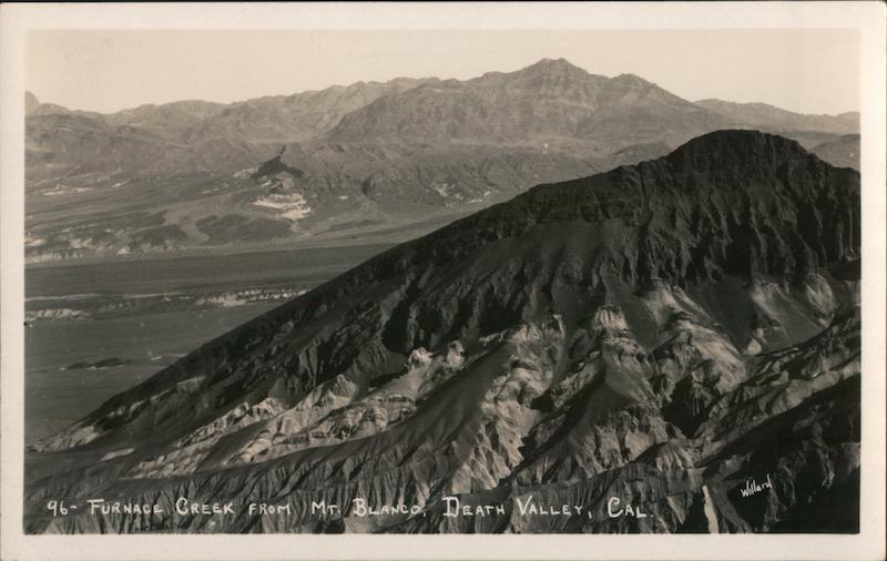 Furnace Creek from Mt. Blanco Death Valley California