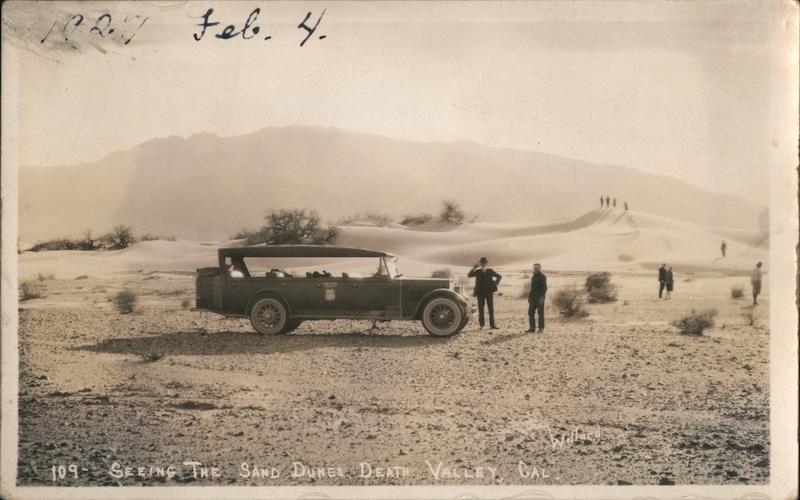 Seeing the Sand Dunes on Tour Car 1924 Death Valley California