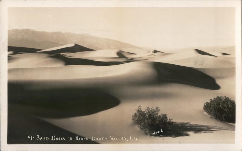 Sand Dunes in the North Death Valley California Willard