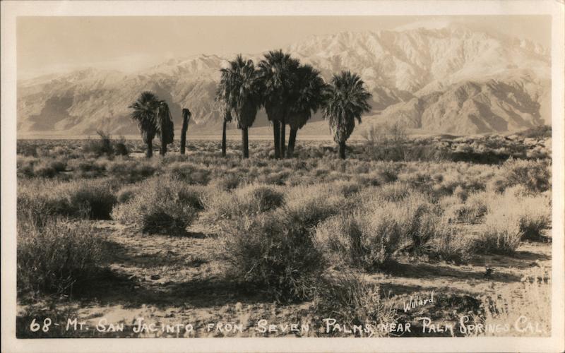 Mount San Jacinto from Seven Palms, near Palm Springs, California