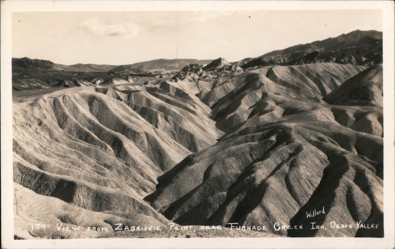 View from Zabriskie Point, Near Furnace Creek Inn Death Valley California