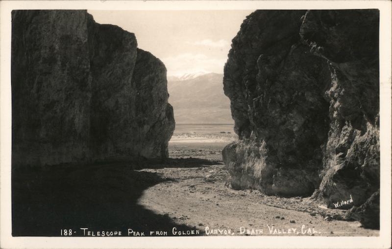 Telescope Peak from Golden Canyon Death Valley California