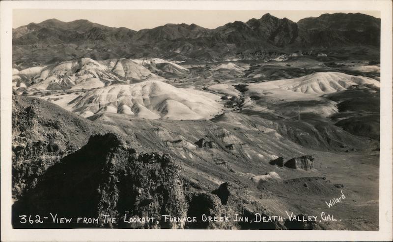 View From The Lookout Furnace Creek Inn Death Valley California