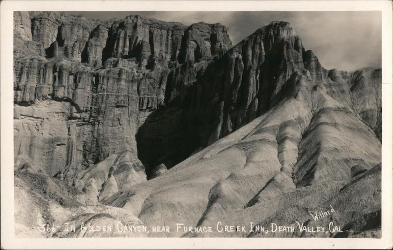 In Golden Canyon Near Furnace Creek Inn Death Valley California