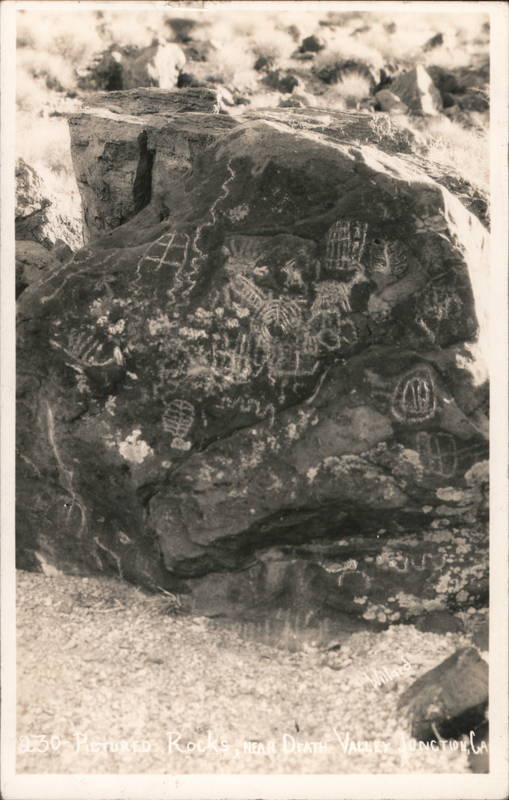 Native Pictured Rocks Death Valley California Willard