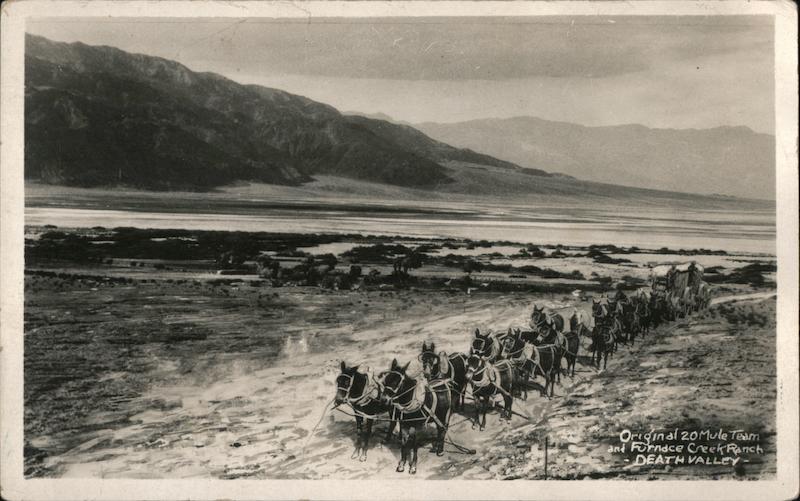 Original 20 Mule Team and Furnace Creek Ranch Death Valley California