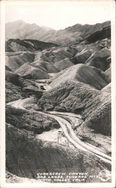 Corkscrew Canyon, Badlands Funeral Mts. Death Valley California