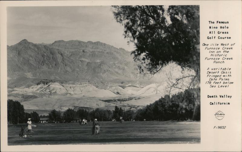 The Famous Nine Hole All Grass Golf Course Death Valley California