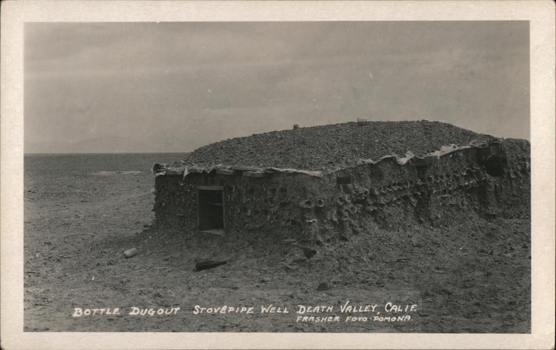 Bottle Dugout Stovepipe Well Death Valley California