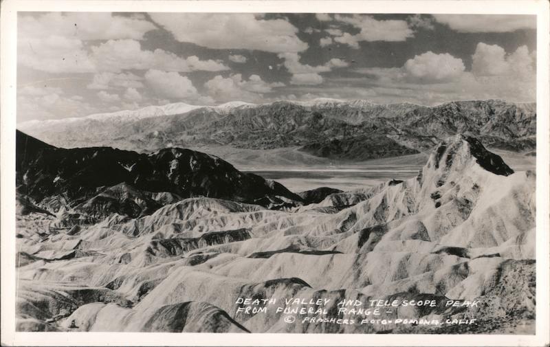 Death Valley and telescope Peak from Funeral Range California