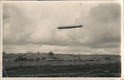 Graf Zeppelin over Jerusalem Original Photograph