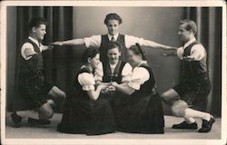 Posed group of young adults Postcard