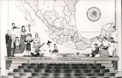 Mexican Players ... Padua Hills Theatre...Claremont, California Postcard