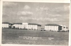 Enlisted Mens Quarters Fort Sam Postcard