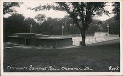 Community Swimming Pool Postcard