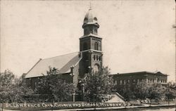 St. Lawrence Catholic Church and School Milbank, SD Postcard Postcard Postcard