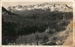 Twin Lakes from Vista Point Postcard