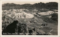 View From The Lookout Furnace Creek Inn Postcard
