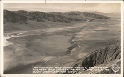 Mount Whitney and Death Valley, California Highest and Lowest point in the U.S.A. as seen from Dantes View Postcard