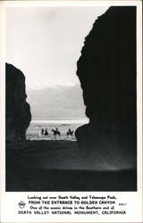 Looking out over Death Valley and Telescope Peak From the Entrance to Golden Canyon Postcard