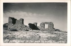Old Borax Works on the Road to Death Valley Postcard