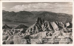 Manley Beacon as seen from Zabriskie Point, Death Valley National Monument, Death Valley, California Postcard