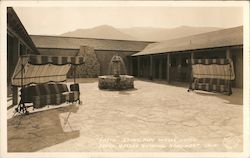 Patio Stove Pipe Wells Hotel Postcard