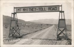 Mt. Whitney Tool Road Postcard
