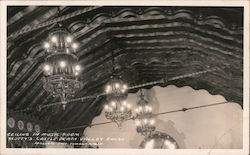 Ceiling in Music Room Scotty's Castle Postcard
