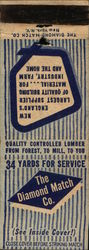 The Diamond Match Company New York, NY Advertising Matchbook Cover Matchbook Cover Matchbook Cover