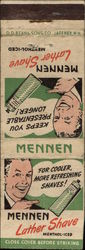 Mennen Lather Shave Matchbook Cover
