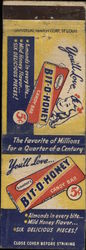 Bit-O-Honey Candy Bar Matchbook Cover