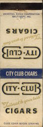 City Club Cigars Matchbook Cover