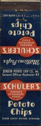 Schuler's - Makers of America's Finest Potato Chips Advertising Matchbook Cover Matchbook Cover Matchbook Cover