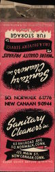 Sanitary Cleaners Norwalk, CT Advertising Matchbook Cover Matchbook Cover Matchbook Cover