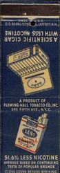 Fleming-Hall Tobacco Company Cigars & Cigarettes Matchbook Cover