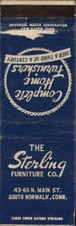 The Sterling Furniture Co. Norwalk, CT Advertising Matchbook Cover Matchbook Cover Matchbook Cover