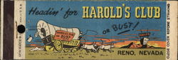 Harold's Club Reno, NV Bars, Lounges, Nightclubs Matchbook Cover Matchbook Cover Matchbook Cover