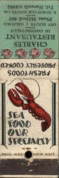 Charles Restaurant Matchbook Cover