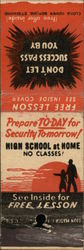 High School at Home - American School Chicago, IL Advertising Matchbook Cover Matchbook Cover Matchbook Cover