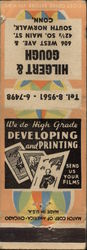 Hilgert & Gough - Developing and Printing South Norwalk, CT Advertising Matchbook Cover Matchbook Cover Matchbook Cover