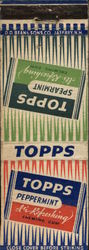 Topps Chewing Gum, It’s Refreshing Matchbook Cover