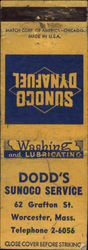 Dodd's Sunoco Service Worcester, MA Transportation Matchbook Cover Matchbook Cover Matchbook Cover