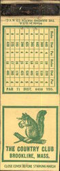 The Country Club Matchbook Cover