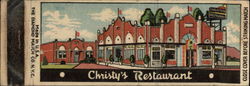 Christy’s Restaurant Matchbook Cover